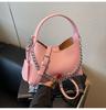 2026 Nuevo de Moda Transfronterizo Moda de Viaje Cadena Brillante Bolso de Hombro Versátil Bolso de Mano de Nicho de Alta Gama Bolso Cruzado