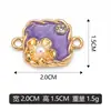 Colgante de flor de perla que gotea aceite para collar o pulsera DIY, accesorio de joyería, directo del fabricante, disponible para pedidos mixtos y ventas transfronterizas
