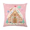 Fronha Estampada de Natal Transfronteiriça Nova 2026 Casa Linho Imitação Almofada Decorativa para Sofá Fronha de Quarto