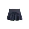 Nueva Falda Deportiva de Tenis Ultra Corta de Secado Rápido para Exteriores Rumeng para Mujer, Estilo Dulce de Chica de Verano, Realza la Altura, Adelgazante, Mini Falda Anti-Exposición