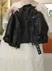 Chaqueta de Cuero para Niña Otoño 2026 Nueva Elegante Chaqueta Estilo Coreano Infantil Cardigan de Primavera y Otoño para Niña Top de Moda