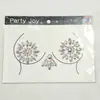 Venda Quente Transfronteiriça Adesivos de Diamante para Seios em Acrílico Adesivos Sexy para Seios Moda Europeia e Americana Balada Carnaval Adesivos Corporais Atacado
