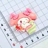 Gato Blanco Cachorro DIY Resina Joyería Accesorios Funda de Teléfono Pegamento Crema Cubierta Protectora Parche Material para Joyería Dibujos Animados