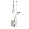 Bolsa de red para maceta cuerda de cáñamo tejida suministro transfronterizo estilo bohemio cesta colgante para plantas de interior cesta colgante para maceta bolsa de red