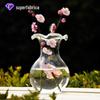 Vaso Retro Simples Respiração da Primavera Mingxuan Vidro Transparente Vaso de Flores Hidropônicas Decoração de Janela Mesa Garrafa de Aromaterapia