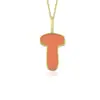 Collar de Acero Inoxidable con Colgante de 26 Letras de Burbuja Pequeña Europeo y Americano Hermoso Collar de Joyería Ropa de Trabajo para Niñas Regalo para Fiesta
