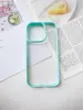 Funda Móvil Dos en Uno con Borde de Color Ranurado Adecuada para S25Ultra Samsung S24 Marco Grande Material Acrílico Transparente A56