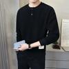 Fw10142 Estilo Popular Primavera 2025 Sudadera de Punto Rayada para Hombre Chaqueta de Cuello Redondo