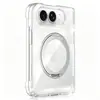 Aplicable a Funda para Teléfono Soporte Doble Apple iPhone 18 Giratorio Magnético Apple Plegable Simple Transparente Protectora