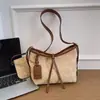 Bolsa Transversal Estilo para o Trabalho Nova Grande Capacidade Moda de Alto Padrão Versátil Bolsa de Ombro Casual Bolsa Retrô para Mulheres
