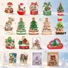 Juguetes de Bloques de Construcción Navideños, Gama Completa de Cajas de Música de Árbol de Navidad, Muñecos de Nieve, Casas de Jengibre, Cajas a Ciegas Navideñas Ensamblables para Niños, Transfronterizo