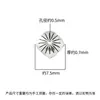 Prata de Lei S925 Vintage Desgastado Prata Tailandesa Base Quadrada Flor Base DIY Pulseira de Contas de Cristal Espaçador Material de Acessório Contas de 8mm
