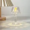Lámpara de Escritorio Pequeña de Cristal de Diamante Luz Nocturna LED Material de Pegamento de Crema Hecho a Mano DIY para Niños Lámpara de Mesita de Noche de Atmósfera Creativa No