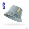 Sombrero de Pescador de Mezclilla Lavada Estilo Retro Americano para Hombre con Diseño Desgastado Sombrero de Pescador para Exteriores Sombrero Simple con Protección Solar para Mujer