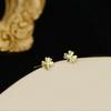 Joyas de Drenaje Plata de Ley 925 Oro Pendientes Pequeños para Mujer estilo frío ins Aro de Oreja Pendientes Pequeños Simples Pendientes Pequeños