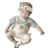 Ropa de bebé ropa de verano fina mameluco para bebé recién nacido niño y niña un mes 100 días lindo súper lindo mameluco manga corta