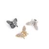 Preservação de cor 14K ouro zircônio borboleta através do furo contas artesanais faça você mesmo acessórios de joias pulseira colar diamante completo