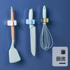 Estante para trapeador sin perforaciones gancho para trapeador de baño gancho multiusos para baño soporte para escoba tarjetero clip para trapeador