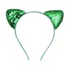 Diadema de Orejas de Gato con Lentejuelas Transfronterizo para Niños, Linda Caricatura, Accesorios de Gato DIY, Diadema de Tela, Accesorios para el Cabello, Venta Directa