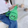 Bolsa de regalo para escuela preescolar viaje de vacaciones Mochila pequeña para niños Bolso de pecho para niña estilo occidental Bolsa para salir cara sonriente de celebridad de internet