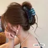 Pinza para el pelo de verano estilo ins con bloques de color para mujer, pasador lindo de lunares japoneses para niña, pinza de tiburón grande para recogidos.