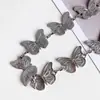Joyería Transfronteriza Europea y Americana Cadena de Cintura Metálica de Mariposa Accesorios para Mujer Cadena de Cinturón Estilo Coreano Accesorios para Uniforme JK Versátil de Moda