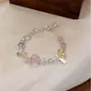 Pulseira Colorida de Miçangas Doce Dopamina para Mulheres, Pulseira Deslumbrante na Moda Estilo Ins, Super Estilo Fada, Alto Valor Estético, Joia que Ilumina o Tom de Pele