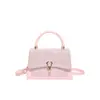 Bolsa de Mão Pequena Estilo Francês Chanel para Mulheres no Atacado, Nova Moda Inverno 2025 Bolsa de Ombro com Fecho, Bolsa Transversal Tendência