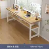 Mesa Retangular Longa para Aluguel Simples, Escrivaninha de Parede com Camada Dupla, Mesa de Computador Retangular para Uso Doméstico, Mesa Dupla para Sala de Estar