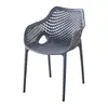 Sillas huecas para patio exterior listas para enviar del fabricante, disponibles en varios colores, adecuadas para mesas y sillas de comedor en casa, puestos de mercado nocturno y puestos de comida