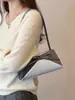 Bolso pequeño cuadrado de color block con lazo, bolso de retazos de lunares estilo coreano, bolso cruzado estilo dulce, bolso de hombro de alta gama