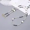Joyería Zhuzui Nueva Cadena Cruzada de Perlas ABS Hecha a Mano con Cuentas Cadena para Teléfono Móvil Correa para Teléfono Móvil Cadena de Bolso de Hombro