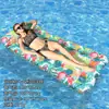Nuevo producto transfronterizo: Sillón Inflable con Forma de Hoja Tropical, Cama Flotante Inflable, Entretenimiento para Piscina, Flotador Acuático Grueso para una Persona