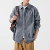 Chaqueta de Mezclilla para Hombre 2026 Primavera y Otoño Chaqueta Holgada Camisa Nueva Versátil de Moda Casual Americana Camisa Venta al por Mayor