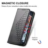 Aplicable a iPhone18promax Funda tipo cartera con relieve de rombos para iPhone15 Soporte Funda de teléfono a prueba de caídas