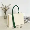 Bolsa de Tote de Lona Personalizada con Asa de Cinta, Regalo de Alta Gama, Bolsa de Algodón Laminado 3D con Cierre y Logo Personalizado