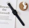 Adecuado para Apple Watch Seiwatch5/6 Correa de Reloj Applewatch1/2/3/4 Generación Pulsera de Cuero Estilo Simple