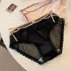 Braguitas de encaje francés con cortes, transpirables, sin costuras, estilo Pure Lust, ropa interior sexy de verano para mujer, de algodón con entrepierna.