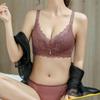 Íntimos Sexy de Encaje Sin Varillas Cómodos y Transpirables para Mujeres con Senos Pequeños, Push-Up Anticaída, Reducción de Seno Secundario, Brasier Ajustable