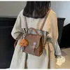 Mochila Estilo Universitario Retro Mate para Mujer Nueva Otoño e Invierno 2024 La Más Fácil de Combinar Bolso Escolar de Moda Portátil para Viajes Diarios Bolso de Hombro