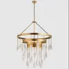 Lámpara de araña para sala de estar estilo americano de cobre puro, lámpara de lujo ligero para comedor, dormitorio, estudio, lámparas rústicas modernas simples, lámpara de pasillo