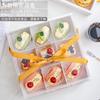Caja de embalaje para postres capacillo para muffins caja para pasteles palomitas de maíz hojaldre camote galleta caja para hornear portátil caja de regalo