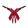 Roupa íntima sexy calcinha fio transparente de renda sexy feminina para casal amarração calça T vazada quente