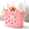 Nueva Cesta de Baño Alto Valor de Color Linda Cesta de Baño de Dibujos Animados Cesta de Almacenamiento para Gel de Ducha en el Baño Cesta de Baño Portátil para Niña