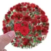 60 Piezas Nuevas Flores de Rosa Transparentes Pegatinas Creativas de Personalidad con Graffiti Traje Maleta Taza de Agua Patinete Pegatinas Mayoreo
