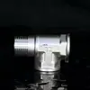 Acero Inoxidable 201 Codo con Rosca Macho y Hembra Conector de Rosca Exterior para Tubería de Agua Rosca Directa Interior y Exterior Accesorio para Tubería de Calentamiento de Agua 4