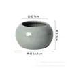 Vaso de flores de plantas de cerâmica Carnudo Desktop Ornamentos de mobiliário doméstico Vaso de flores minimalista de três cores Pequeno recipiente esférico fresco Vaso de plantas em vaso