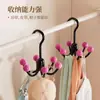 Colgador de bolsa para armario con gancho giratorio de seis garras, estante de almacenamiento para bolsos y sombreros, organizador multifuncional para ropa interior y gorras de béisbol