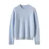 Nuevo Estilo de Suéter 2025 Suéter de Cachemira para Mujer 100% Cachemira Pura Cuello Redondo Jersey Prendas de Punto Casuales Holgado Color Sólido Top
