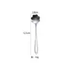 Cuchara de Café Dorada de Flor de Cerezo Espesa de Acero Inoxidable Transfronteriza, Cuchara para Remover, Taza de Agua, Nido de Pájaro, Flor de Postre, Cuchara Souvenir
